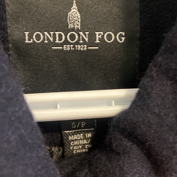 London Fog Navy Blue Pea Coat - Picture 2 of 8